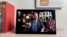 Samsung Galaxy Tab S10 Ultra review unit on a desk